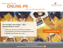 Tablet Screenshot of onlinepr.de